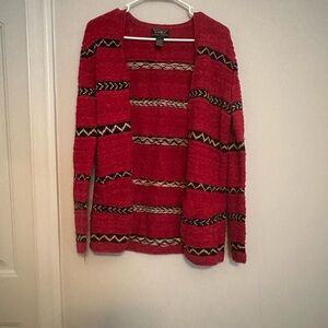 Lauren Ralph Lauren Red and Black Sweater vintage